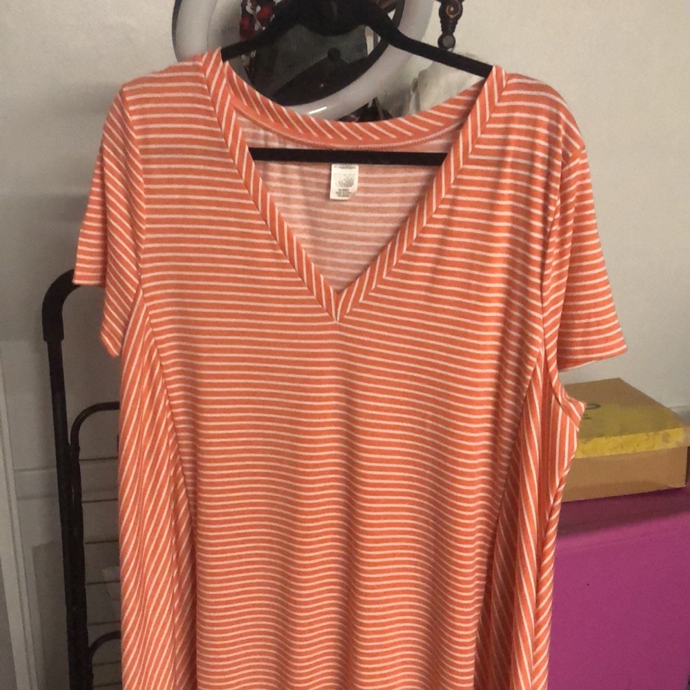 Dress Corel white stripes